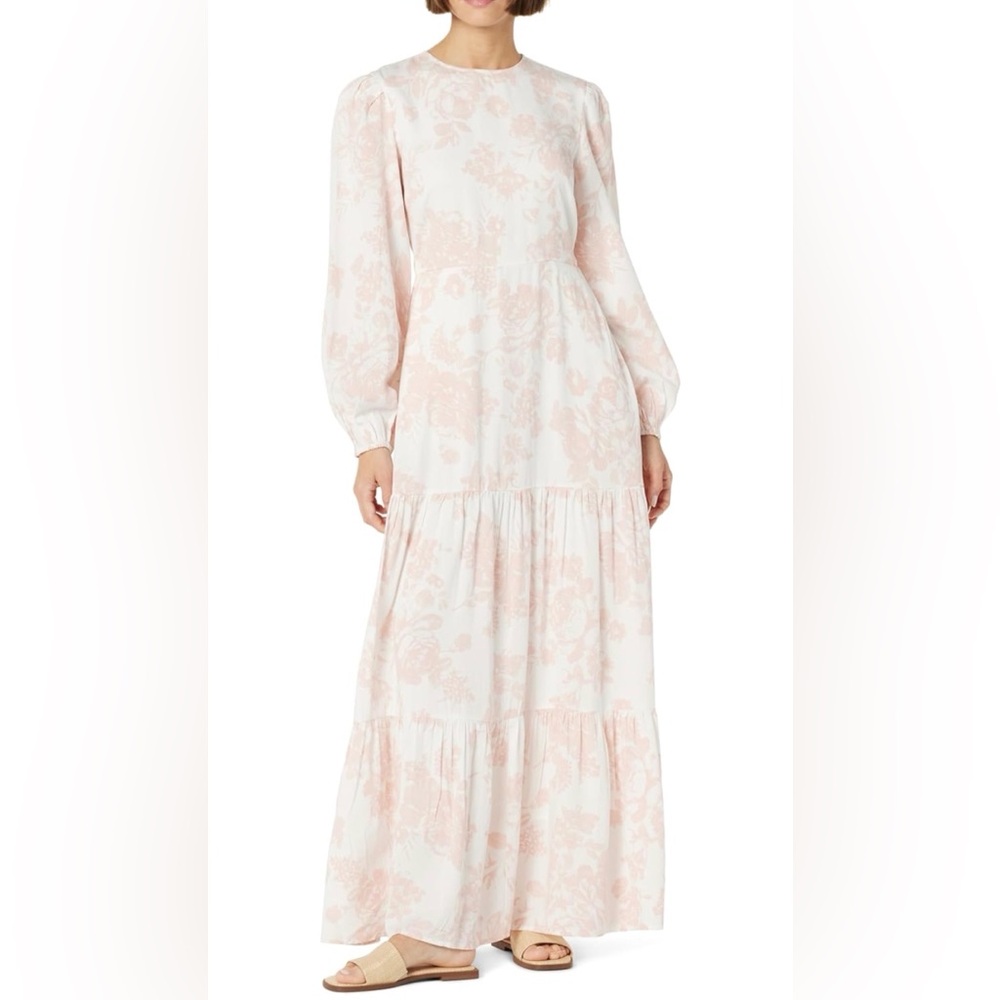 Pink Floral Maxi Dress - XL